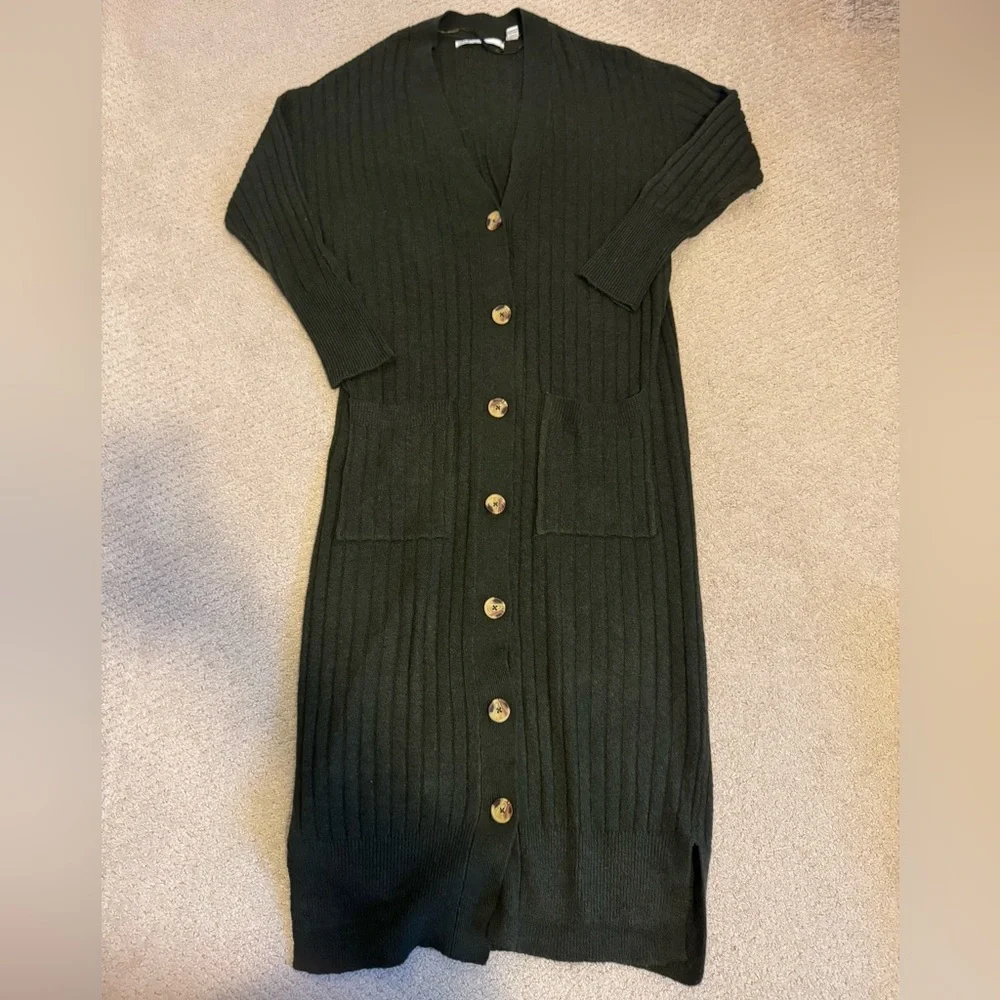 ONLY Long Ribbed Maxi Cardigan - Picture 4 of 10
